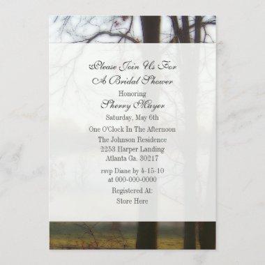 Winter Tree Bridal Shower Invitations