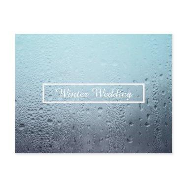 winter window wedding postInvitations