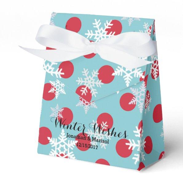 Winter Wishes Holidays Party Favor Box