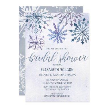 Winter Wonderland Bridal Shower Invitations