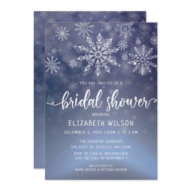 Winter Wonderland Bridal Shower Invitations