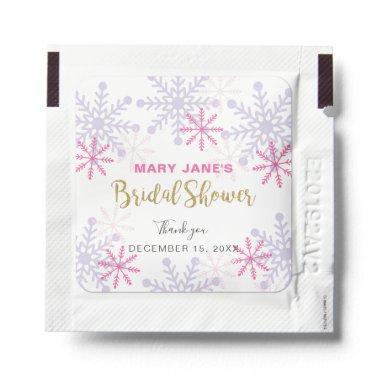 Winter Wonderland  Pink Snowflake Hand Sanitizer Packet