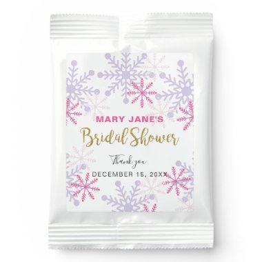 Winter Wonderland Bridal Shower Pink Snowflake  Margarita Drink Mix