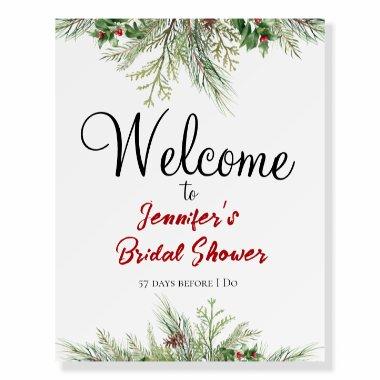 Winter Wonderland Pine Tree Wreath  Foam Board