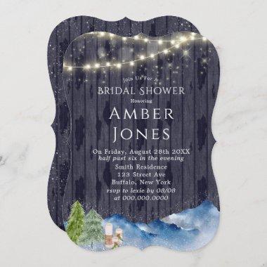 Winter Wonderland | Watercolor Bridal Shower Invit Invitations