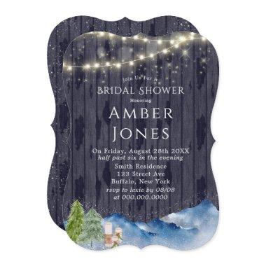 Winter Wonderland | Watercolor Bridal Shower Invit Invitations