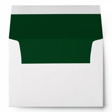 Wintergreen Wedding Elegant Modern Return Address Envelope