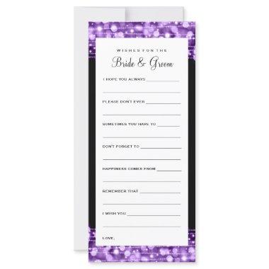 Wishes For Bride And Groom Party Sparkles Purple