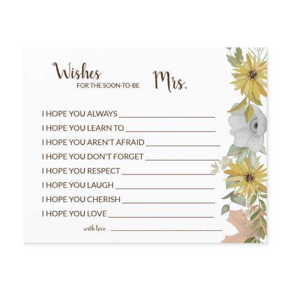Wishes for Soon to be Mrs Autumn Shower  Flyer