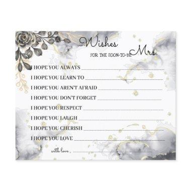 Wishes for Soon to be Mrs Black Roses Shower  Flyer