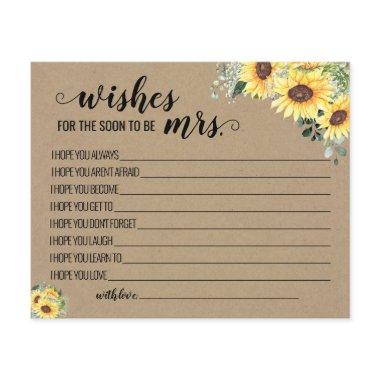 Wishes for the Mrs Greenery Sunflowers  Flyer