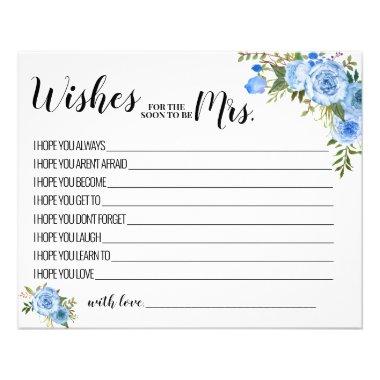 Wishes for the Soon to be Mrs Advice Card Flyer