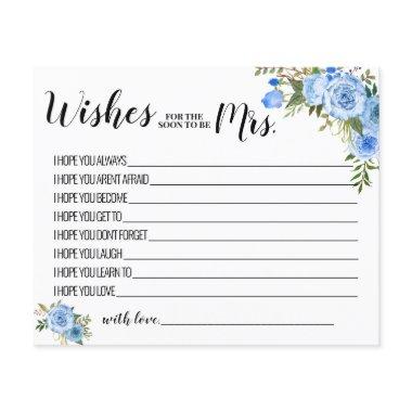 Wishes for the Soon to be Mrs Advice Card Flyer