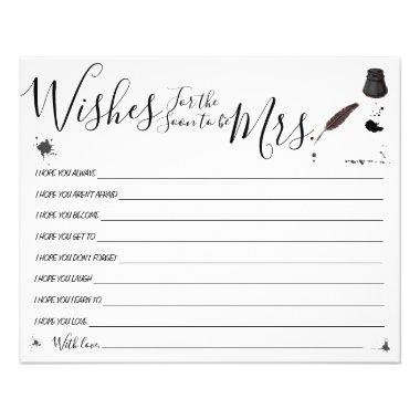 Wishes for the Soon to be Mrs Bridal Shower Invitations Flyer