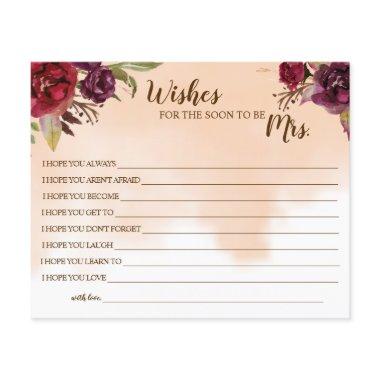 Wishes for the Soon to be Mrs  Flyer