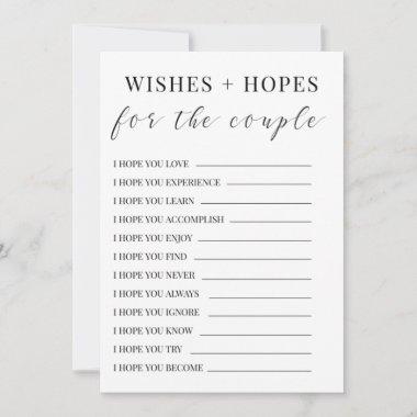 Wishes + Hopes For Couple Game Invitations