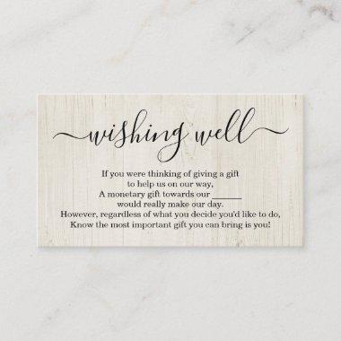 Wishing Well for Wedding Invitations - Rustic Wood