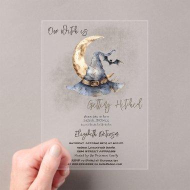 Witch Hat Moon Halloween Dark  Acrylic