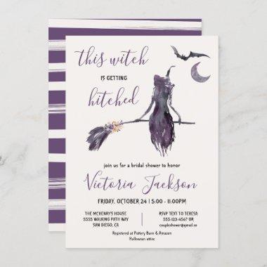 Witch is getting Hitched Halloween Bridal Shower Invitations