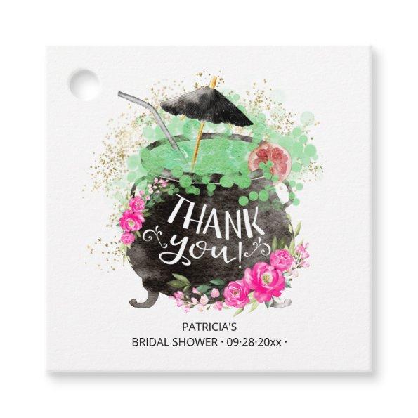 Witch's Punch Cocktail Halloween  Favor Tags