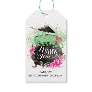Witch's Punch Cocktail Halloween Bridal Shower Gift Tags
