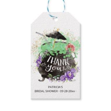 Witch's Punch Cocktail Halloween Bridal Shower Gift Tags