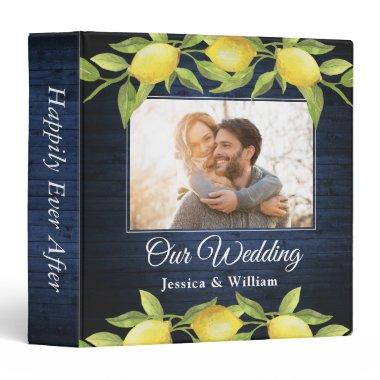 Wood & Lemons Greenery PHOTO Wedding Binder