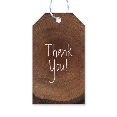 Wood Tree Trunk Bark Rustic Country Wedding Favor Gift Tags