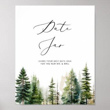 Woodland date night ideas. Date jar bridal game Poster