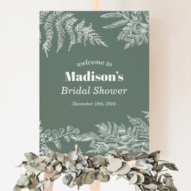 Woodland Fern Bridal Shower Welcome Sign