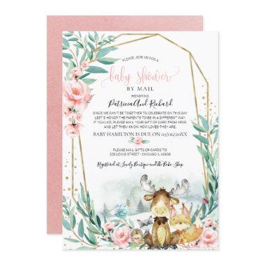 Woodland Floral Greenery Baby Shower By Mail
