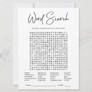 Word Search | Bridal Shower Game