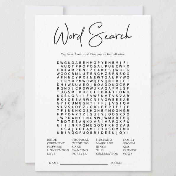 Word Search | Bridal Shower Game