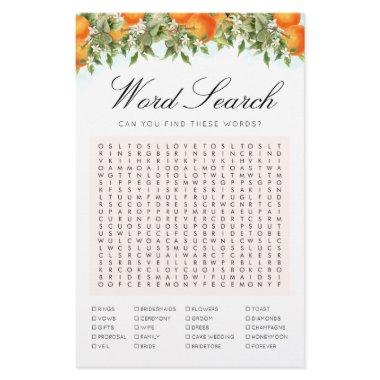 Word Search Oranges Game