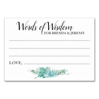 Words of Wisdom Wedding Advice Cards - Sylvie