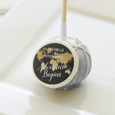 World Map Travel Theme Personalized Cake Pops