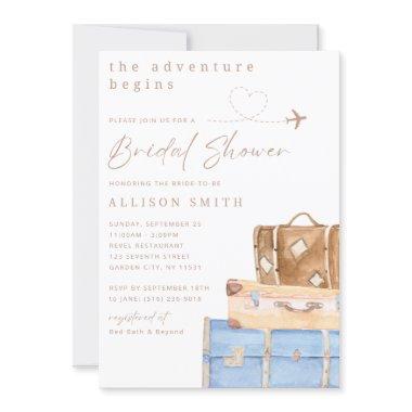 World Traveler Bridal Shower Invitations