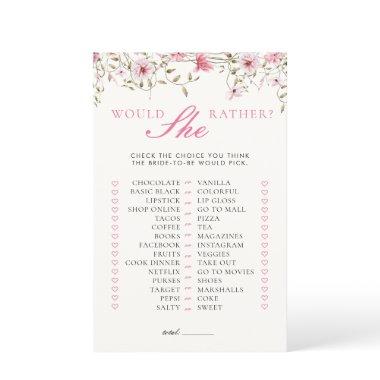 Would She Rather Butterflies Floral