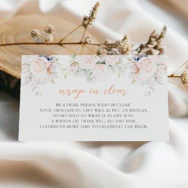 Wrap in Clear Pastel Blooms  Enclosure