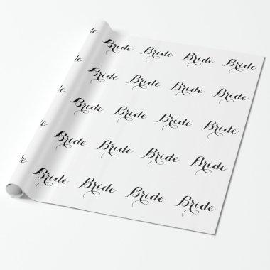 Wrapping Paper - Bride Script