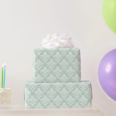 Wrapping Paper - Soft Jade Damask