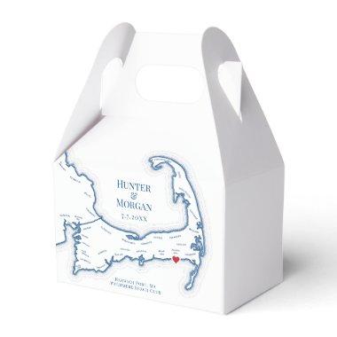 Wychmere Beach Club Cape Cod Wedding Elegant Favor Boxes