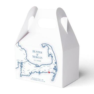 Wychmere Harwich Port Cape Cod Wedding Elegant Favor Boxes