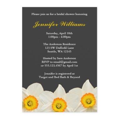Yellow and Gray Daffodil Flower