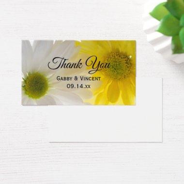 Yellow and White Daisies Wedding Favor Tags