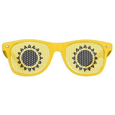 Yellow | Black Sunflower Retro Sunglasses