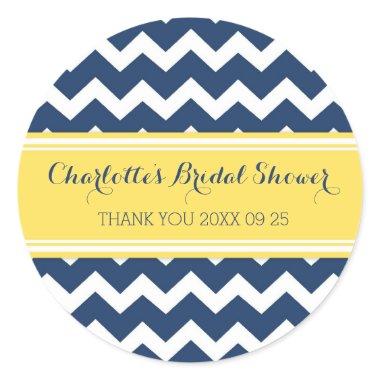 Yellow Blue Chevron  Favor Tags
