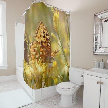 Yellow Butterfly, Zion NP Utah Shower Curtain
