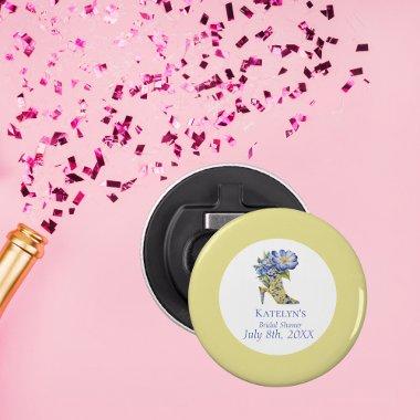 Yellow Chinoiserie High-Heel Shoe  Bottle Opener