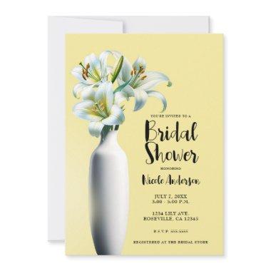 Yellow Easter Lilies Vase Floral